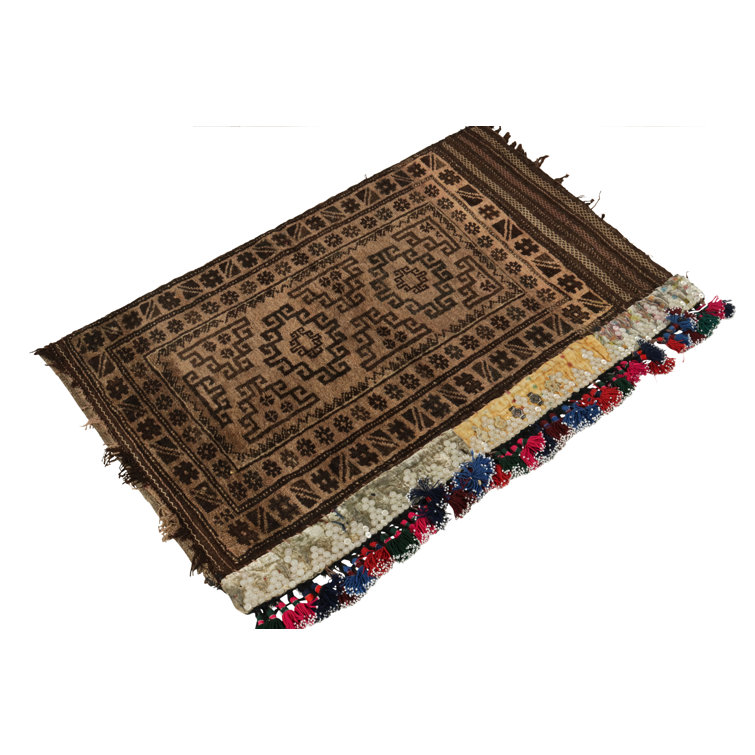 Foundry Select Handmade HandKnotted Wool Beige Rug Wayfair